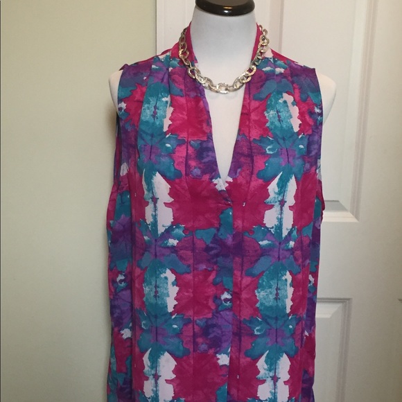 Laundry by Shelli Segal sleeveless tunic - Picture 2 of 8